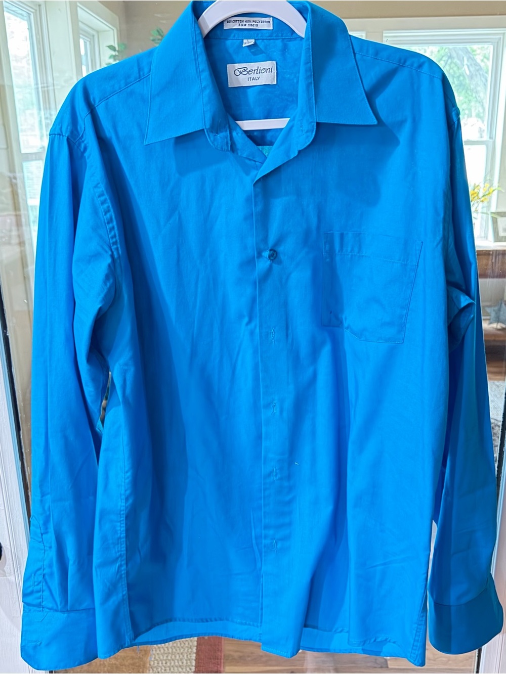 Men's Dress Shirt - Turquoise Blue